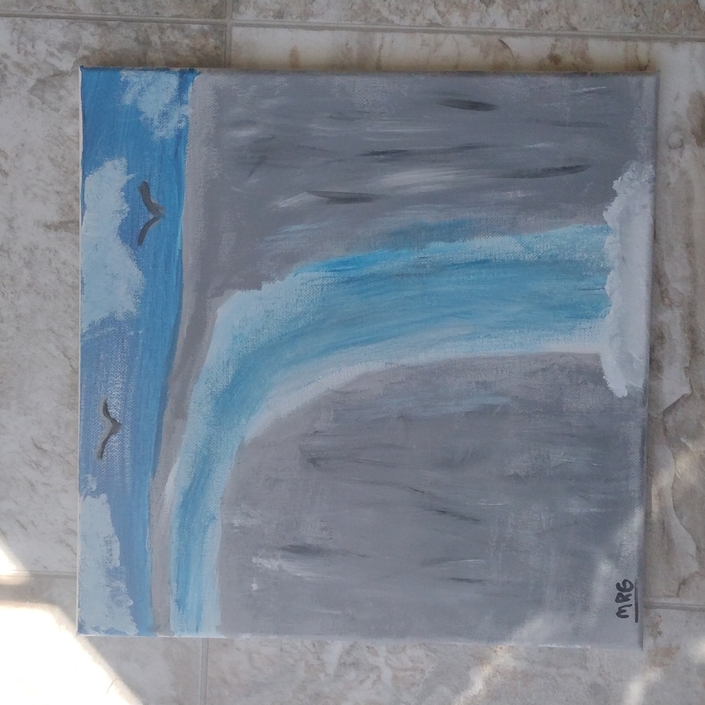 Waterfall painting